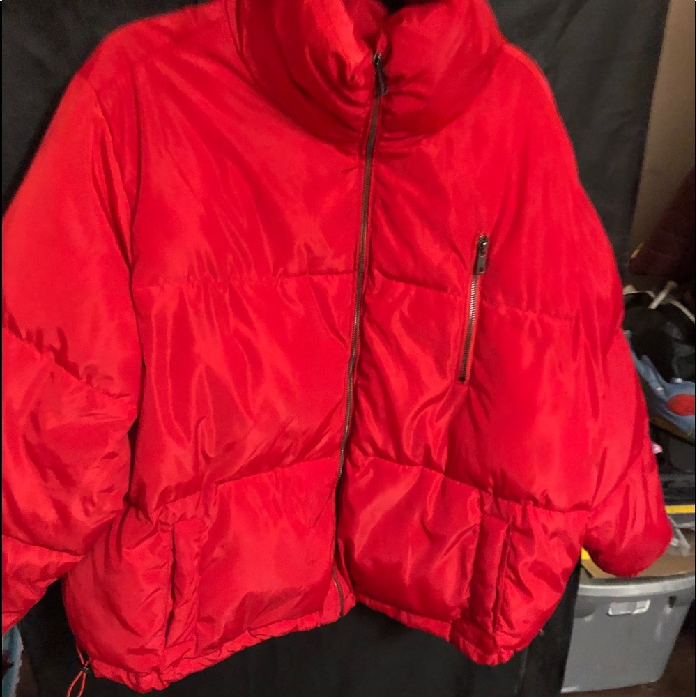 Red Puffer Coat